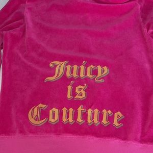Juicy Couture Velour Juniors Zip Up Hoodie Size XL